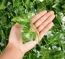 ENGARY? Artificial Ivy Garlands Leaves Greenery Hanging Vine Creeper Plants (Green, Pack of 6 Strings,6.7 feet Each)-thumb3