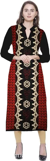 Classic Jacquard Printed Kurtis for Women-thumb0