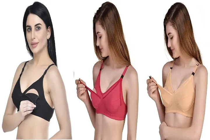 Desiprime Poly B Cup Feeding Bra Set of 3 40