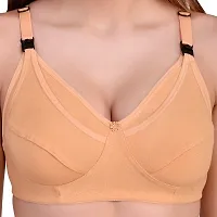 Stylish Fancy B Cup Poly Cotton Feeding Bra For Women Set Of 2-thumb3