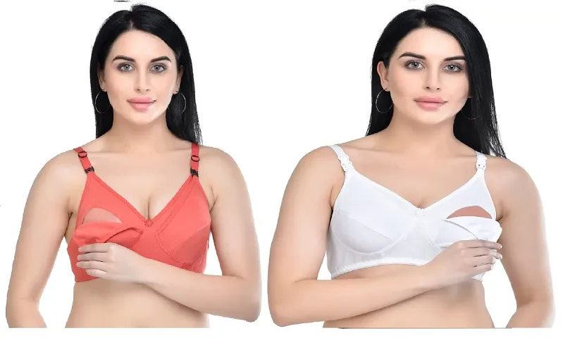 Women Maternity/ Feeding Bra - Pack of 2