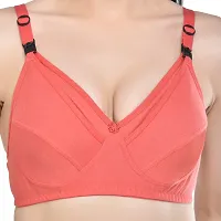 Stylish Fancy B Cup Poly Cotton Feeding Bra For Women Set Of 2-thumb3