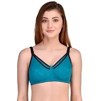 Stylish Fancy B Cup Poly Cotton Feeding Bra For Women Set Of 2-thumb1