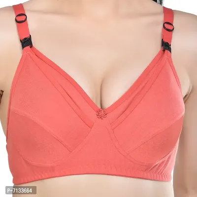 Stylish Fancy B Cup Poly Cotton Feeding Bra For Women Set Of 2-thumb4