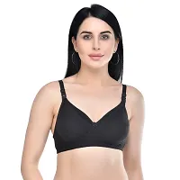 Stylish Fancy B Cup Poly Cotton Feeding Bra For Women Set Of 2-thumb1