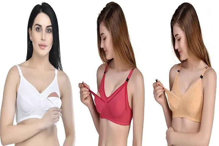 Desiprime Poly B Cup Feeding Bra Set of 3 40