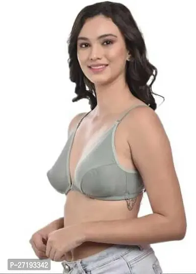 Stylish Multicoloured Cotton Solid Non Padded Bras For Women Pack Of 3-thumb3