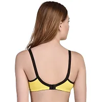 Desiprime Women Stylish Non Padded B Cup Feeding Bra 44 Yellow-thumb2