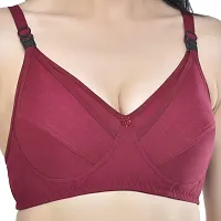 Desiprime Women Stylish Non Padded B Cup Feeding Bra 40 Maroon-thumb3