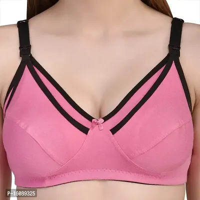 Buy Desiprime Poly Cotton B Cup Feeding Bra Set of 3 40 - Lowest price in  India