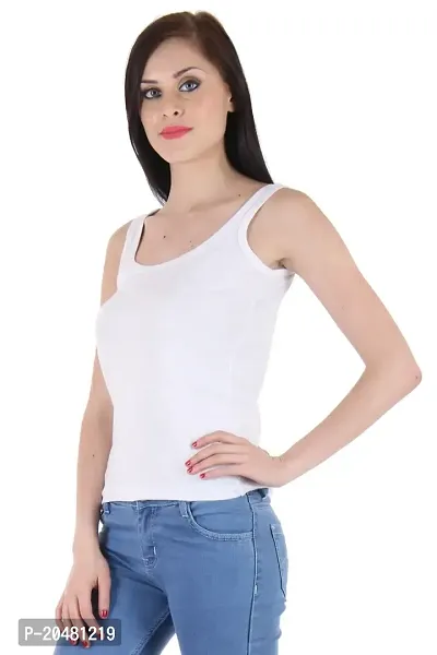 Stylish Multicoloured Cotton Solid Regular Camisoles For Women-thumb3