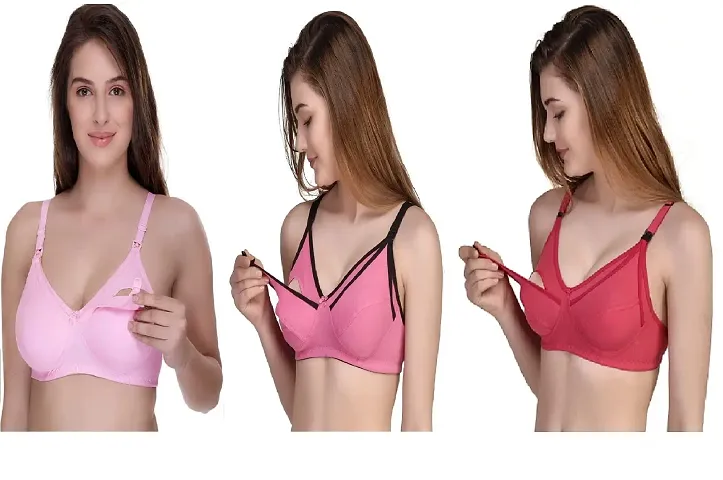 Desiprime Poly B Cup Feeding Bra Set of 3 34