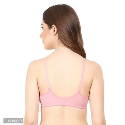 Stylish Multicoloured Cotton Solid Non Padded Bras For Women Pack Of 3-thumb2