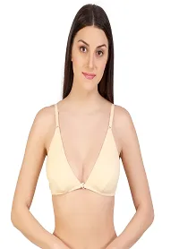 Stylish Multicoloured Cotton Solid Non Padded Bras For Women Pack Of 3-thumb3