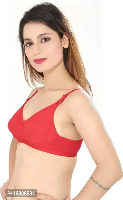 Desiprime Women Stylish Non Padded B Cup Feeding Bra 44 Red-thumb3