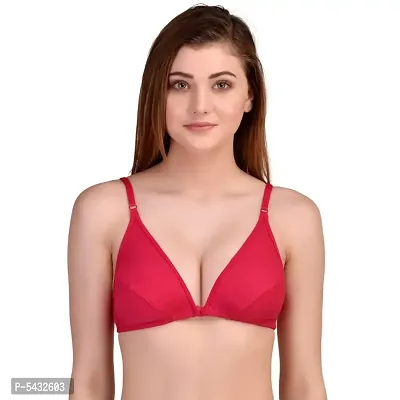 Poly Cotton B Cup Front Closer Bra-thumb4