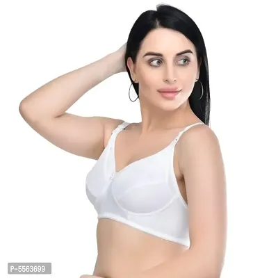 Needytime Poly Cotton C Cup Feeding Bra- White-thumb2