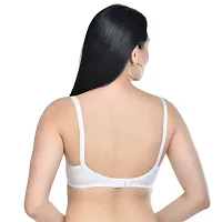 Needytime Poly Cotton C Cup Feeding Bra- White-thumb2