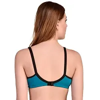 Multicoloured Cotton Blend Feeding Bra Set of 2 (Green/Yellow)-thumb1