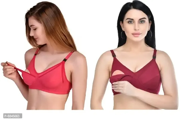 Desiprime B Cup Non Padded Feeding Bra Set of 2