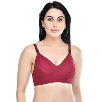 Stylish Cotton Blend  B Cup Non Padded Feeding Bra Set of 2-thumb1