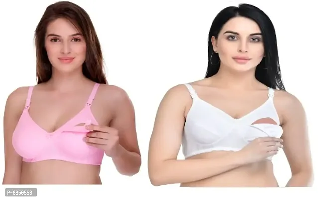 Desiprime B Cup Non Padded Feeding Bra Set of 2