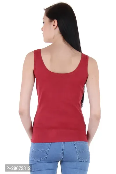 Stylish Multicoloured Cotton Solid Regular Camisole For Women-thumb4