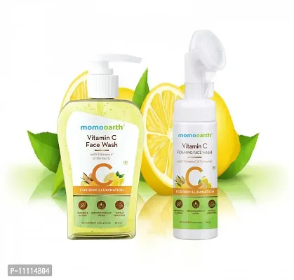 vitamin c foaming face wash 150 1tumric face wash 250 1(pack 2)