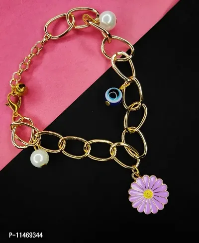 Trendy Flower Bracelet For Women  Girl-thumb0