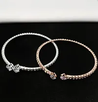 Trendy Rhinestone Bracelet For Girl  Women ( PACK OF 2 )-thumb1