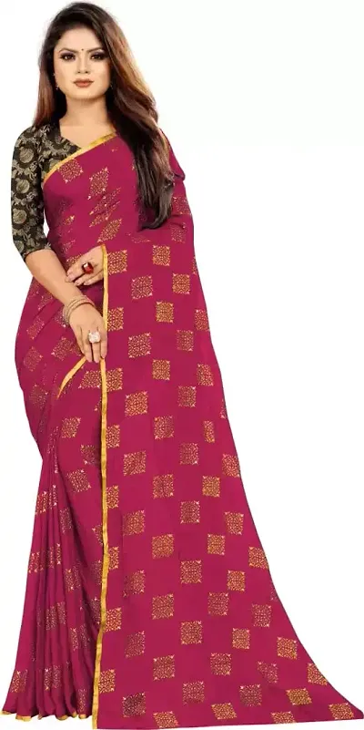 Buy Pink Sarees for Women by Hritika Online | Ajio.com