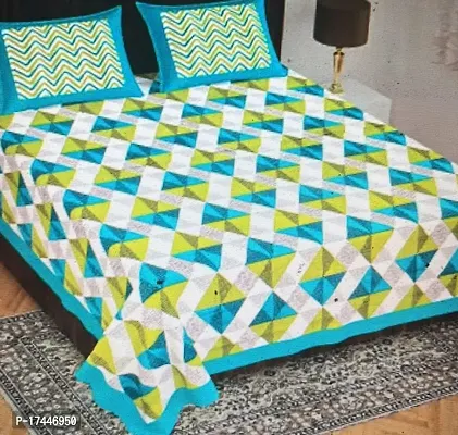 Trendy Cotton Multicoloured Double Bedsheet-thumb0