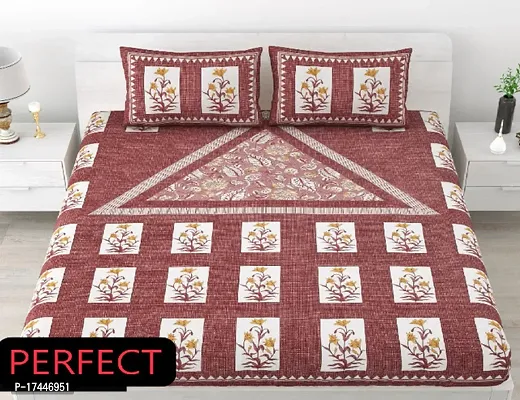 Trendy Cotton Multicoloured Double Bedsheet-thumb0