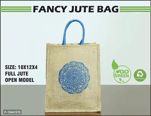 Stylish Jute Tote Bag-thumb0