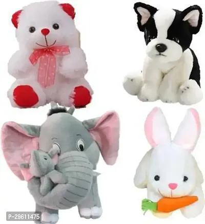 Beautiful Multicoloured Soft Toys For Kids Pack Of 4-thumb0