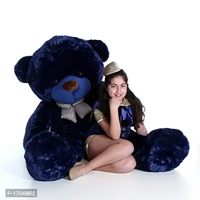 Truelover Soft Toy Teddy Bear Cute Loveable Gifts for Kids and Girls, anniversarry Gift for Wife 3 feet Navy Blue New Edition for Gifting-thumb2