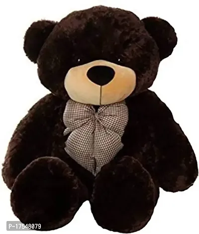 MakeuWish Cute Teddy Bear for Kids and Girls for Birthday, Soft Teddy for Gift 3 Feet Dark Brown Attractive for Gift-thumb2