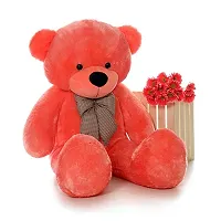 Truelover Soft Toy Teddy Bear Cute Loveable Gifts for Kids and Girls, anniversarry Gift for Wife 3 feet Light Red New Edition for Gifting-thumb1
