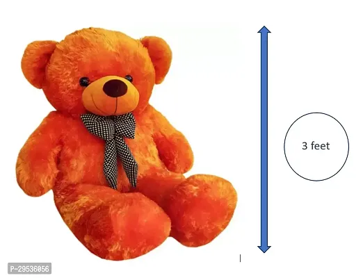 Fluffy Brown Polyester Teddy Bear Soft Toy For Kids 3 Feet