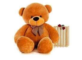 MakeuWish Cute Teddy Bear for Kids and Girls for Birthday, Soft Teddy for Gift 4 Feet Dark Brown Attractive for Gift-thumb1