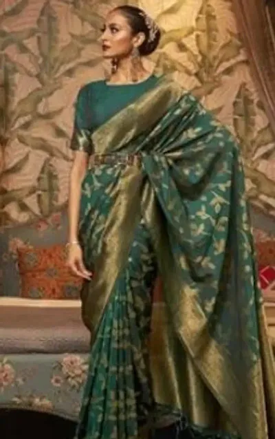 Elegant Art Silk Sarees With Blouse Piece