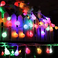 XUEBIN 15 Meter Globe String Lights for Christmas Decoration Multicolor Led Light for Home Decor Birthday Parties Bedroom Wall Decoration Wedding Functions Indoor Outdoor Lights-thumb1