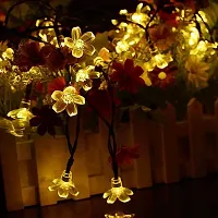 XUEBIN 16 LED Flower Warm White | String Light for Home Decoration, Diwali, Christmas, Indoor, Party, Birthday Decorative Lights (4 Meter)-thumb1