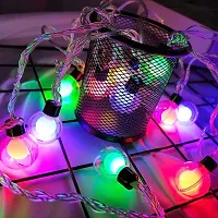 XUEBIN Double Ball String Light | 14 LED Multicolor | 5 Meters Plug in Fairy Lights for Indoor, Outdoor, Diwali, Christmas, Home Decoration, Waterproof String Lights-thumb1