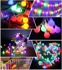 XUEBIN 15 Meter Globe String Lights for Christmas Decoration Multicolor Led Light for Home Decor Birthday Parties Bedroom Wall Decoration Wedding Functions Indoor Outdoor Lights-thumb2