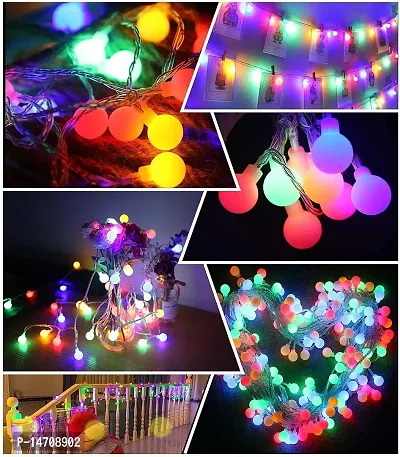 XUEBIN 15 Meter Globe String Lights for Christmas Decoration Multicolor Led Light for Home Decor Birthday Parties Bedroom Wall Decoration Wedding Functions Indoor Outdoor Lights-thumb3