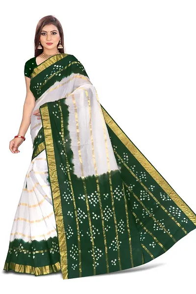 Cotton Printed Sarees with Blouse Piece