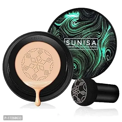 SUNISA CC and BB Water Proof Foundation Cream with Air Cushion Mushroom - 20Gram-thumb0