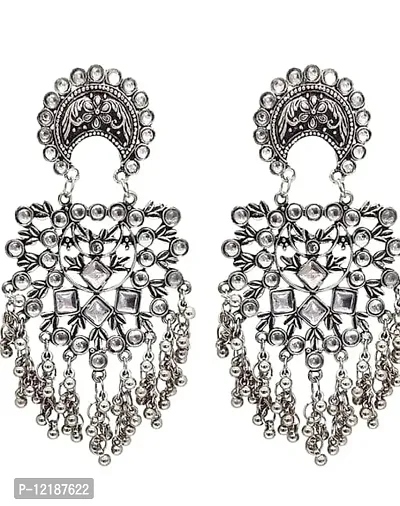 Latest Mirror Stone Chandelier Earring For Girls and Women