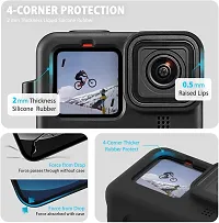 Zelenor Mount Accessories Kit for GoPro Hero 10/Hero 9 Black, Includes Replacement Side Door+6PCS Tempered Glass Screen Lens Protector+Lens Cover Cap+Silicone Sleeve Case-thumb1